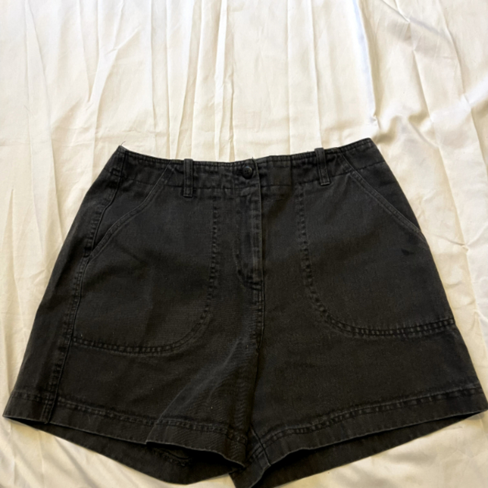 Work Order Black Casual Shorts